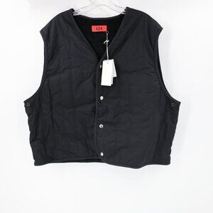 NWT 424 on Fairfax Quilted padded vest mens XL/2XL corduroy interior snap button